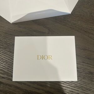 Dior White and Gold Card easter